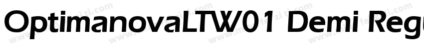 OptimanovaLTW01 Demi Regular字体转换